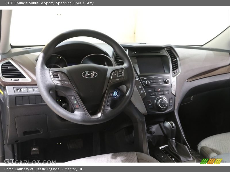 Sparkling Silver / Gray 2018 Hyundai Santa Fe Sport