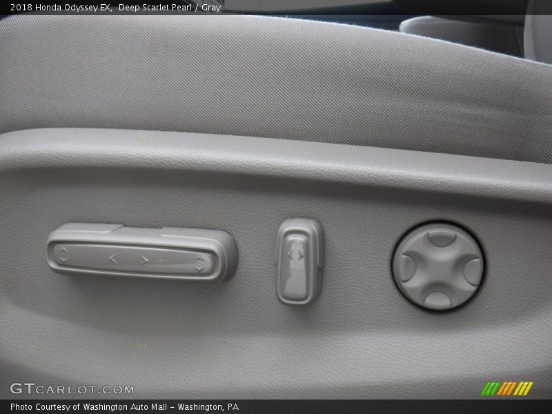 Deep Scarlet Pearl / Gray 2018 Honda Odyssey EX