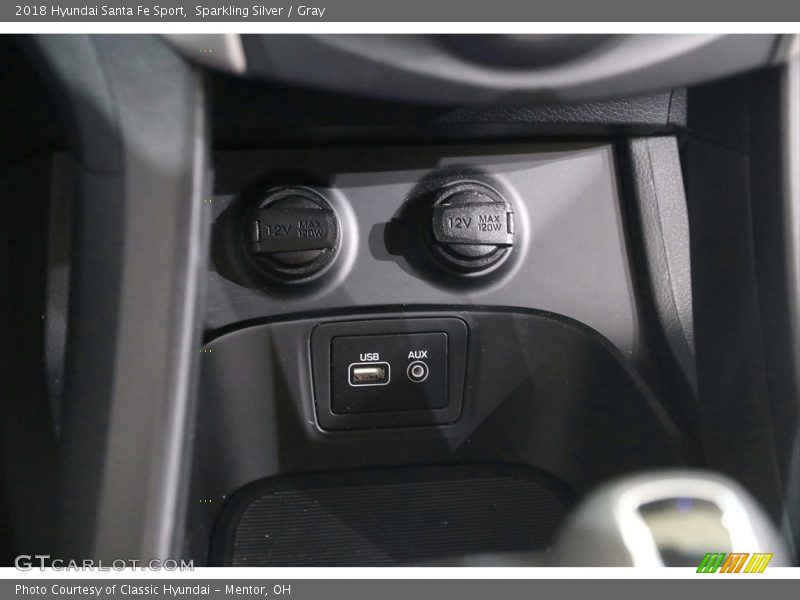 Sparkling Silver / Gray 2018 Hyundai Santa Fe Sport