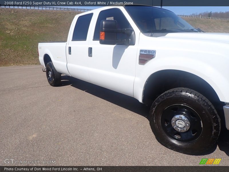 Oxford White / Medium Stone 2008 Ford F250 Super Duty XL Crew Cab 4x4