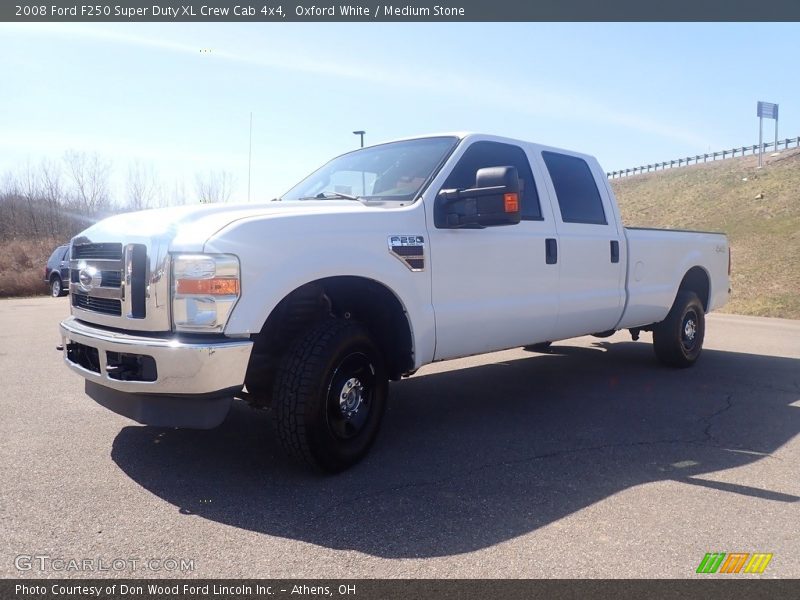 Oxford White / Medium Stone 2008 Ford F250 Super Duty XL Crew Cab 4x4