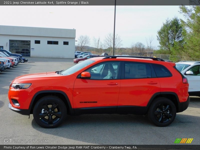 Spitfire Orange / Black 2021 Jeep Cherokee Latitude 4x4