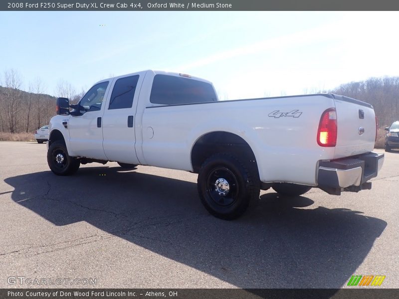 Oxford White / Medium Stone 2008 Ford F250 Super Duty XL Crew Cab 4x4