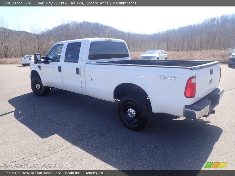 Oxford White / Medium Stone 2008 Ford F250 Super Duty XL Crew Cab 4x4