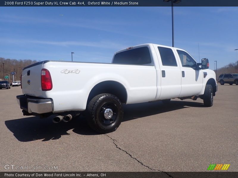 Oxford White / Medium Stone 2008 Ford F250 Super Duty XL Crew Cab 4x4