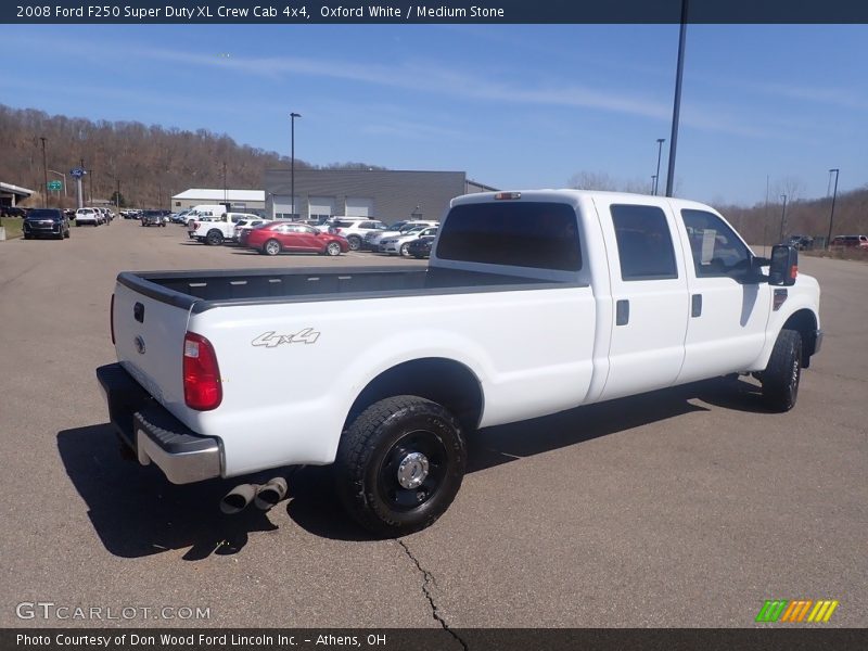 Oxford White / Medium Stone 2008 Ford F250 Super Duty XL Crew Cab 4x4