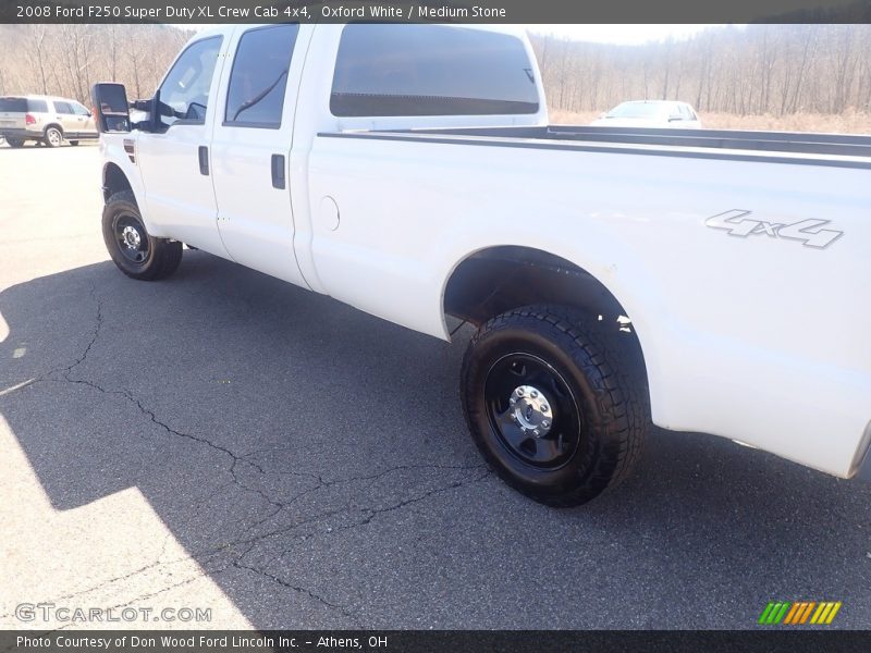 Oxford White / Medium Stone 2008 Ford F250 Super Duty XL Crew Cab 4x4
