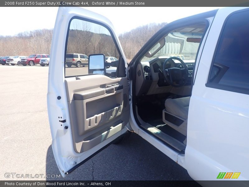 Oxford White / Medium Stone 2008 Ford F250 Super Duty XL Crew Cab 4x4