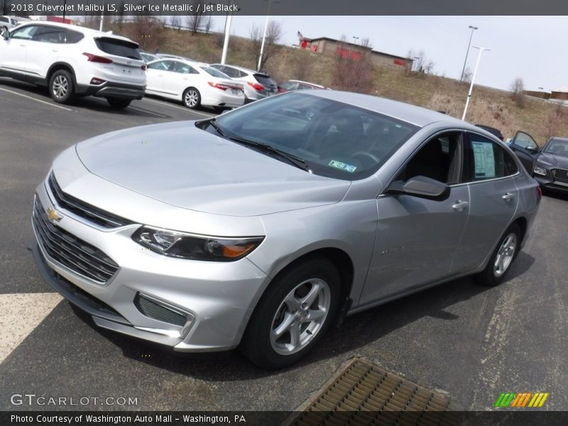Silver Ice Metallic / Jet Black 2018 Chevrolet Malibu LS
