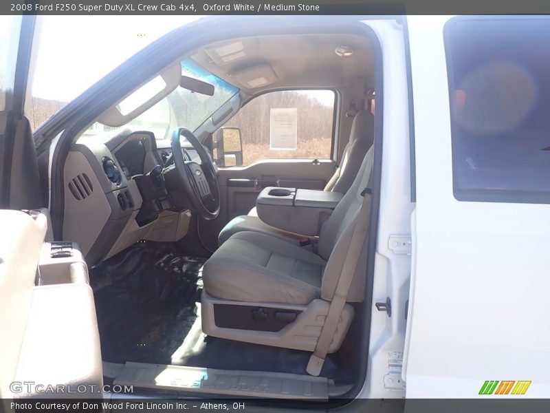 Oxford White / Medium Stone 2008 Ford F250 Super Duty XL Crew Cab 4x4