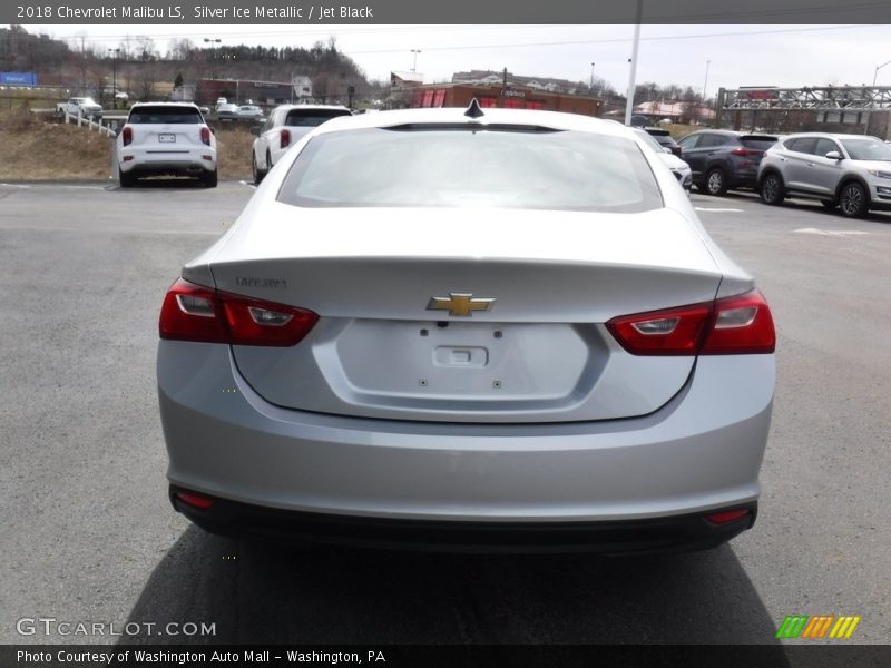 Silver Ice Metallic / Jet Black 2018 Chevrolet Malibu LS