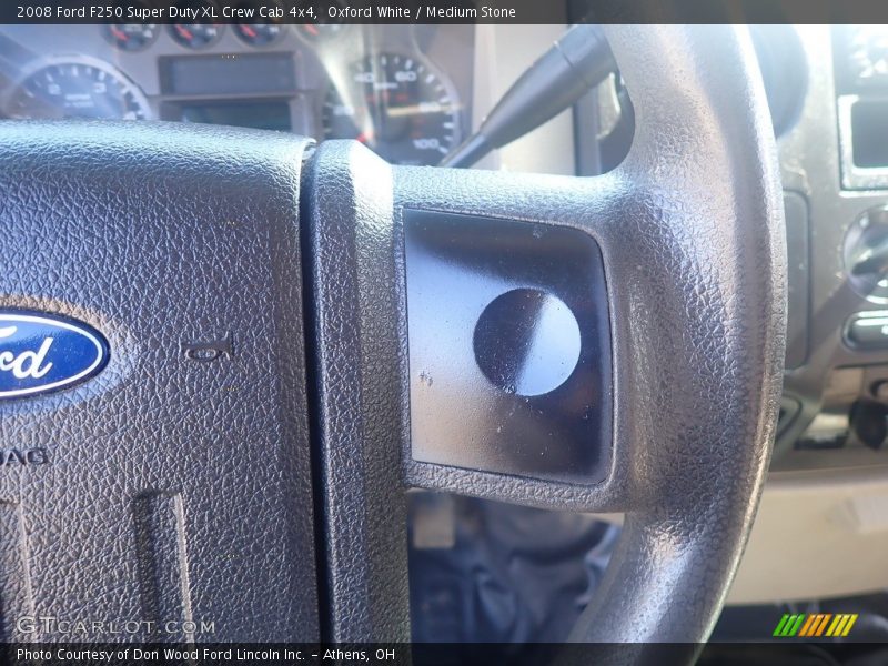 Oxford White / Medium Stone 2008 Ford F250 Super Duty XL Crew Cab 4x4