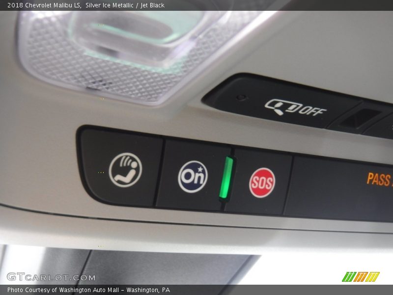 Silver Ice Metallic / Jet Black 2018 Chevrolet Malibu LS