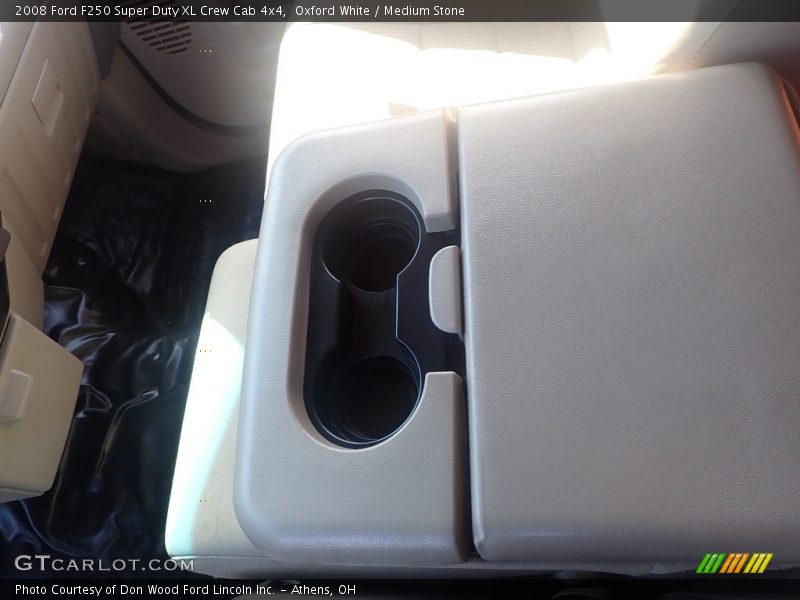 Oxford White / Medium Stone 2008 Ford F250 Super Duty XL Crew Cab 4x4