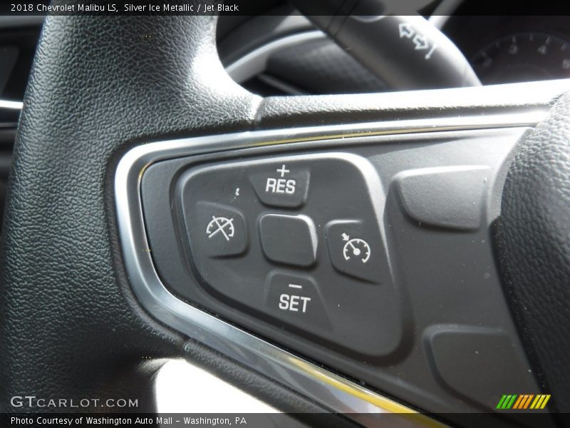 Silver Ice Metallic / Jet Black 2018 Chevrolet Malibu LS