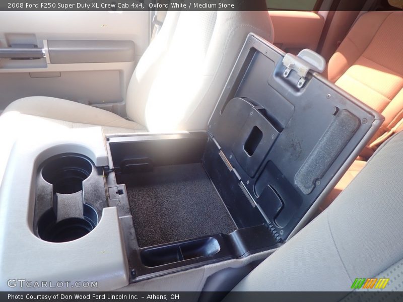 Oxford White / Medium Stone 2008 Ford F250 Super Duty XL Crew Cab 4x4