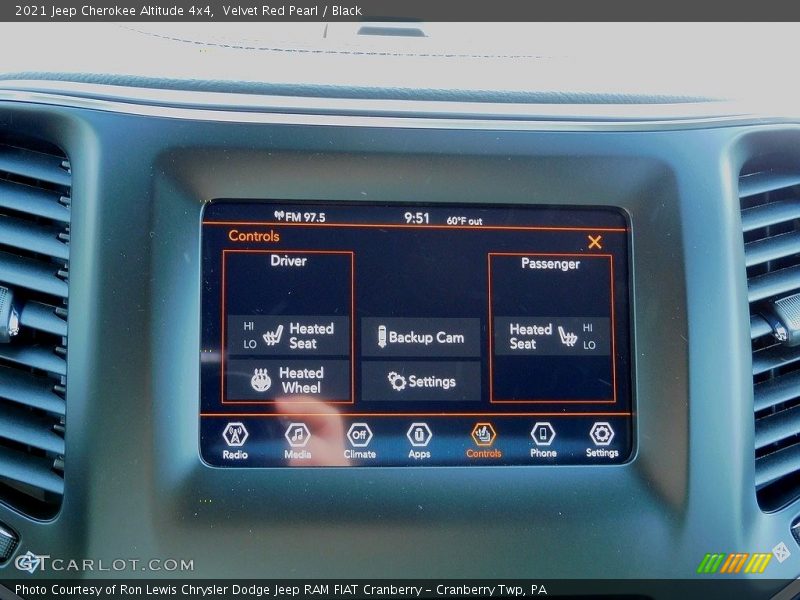 Velvet Red Pearl / Black 2021 Jeep Cherokee Altitude 4x4