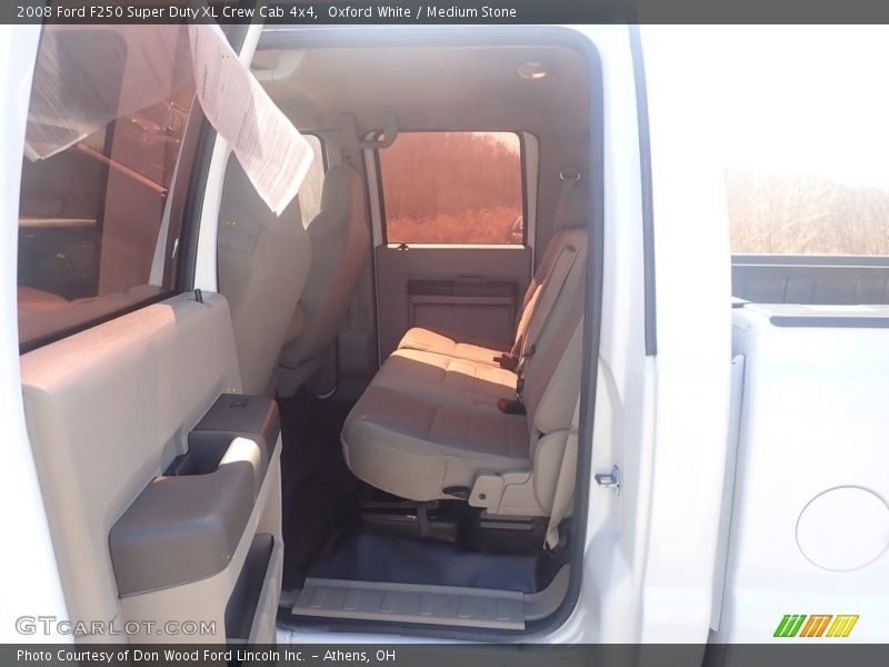 Oxford White / Medium Stone 2008 Ford F250 Super Duty XL Crew Cab 4x4