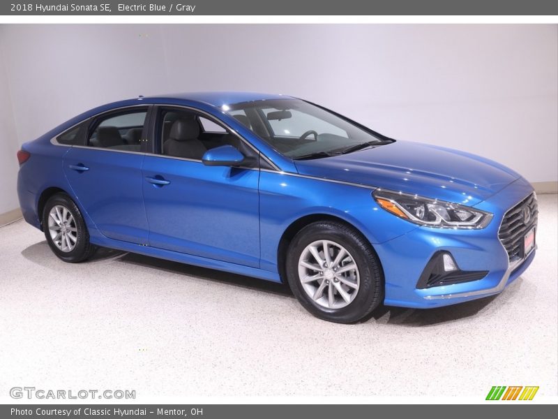 Electric Blue / Gray 2018 Hyundai Sonata SE