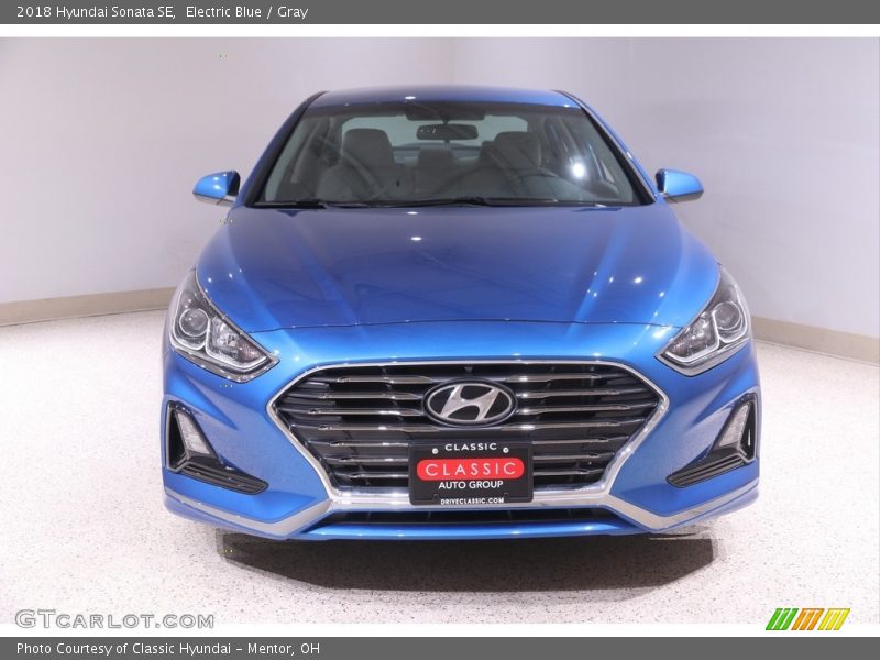 Electric Blue / Gray 2018 Hyundai Sonata SE