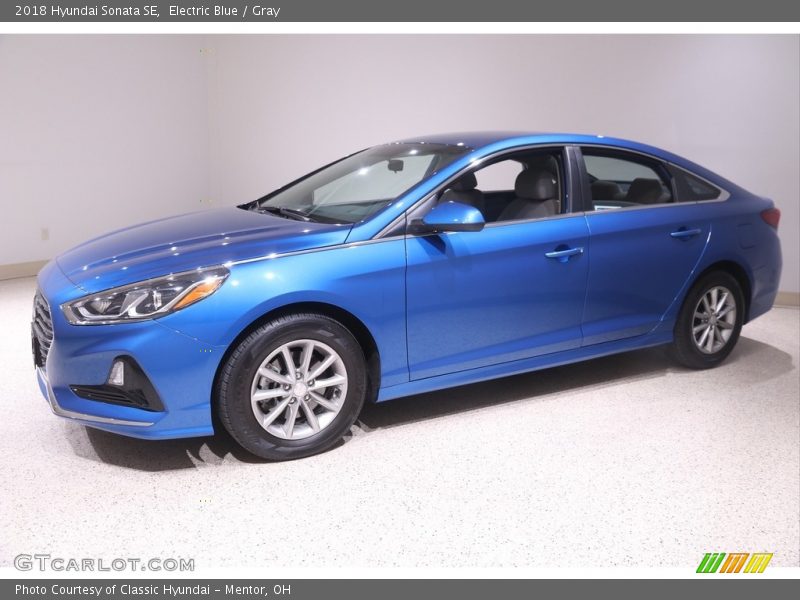 Electric Blue / Gray 2018 Hyundai Sonata SE