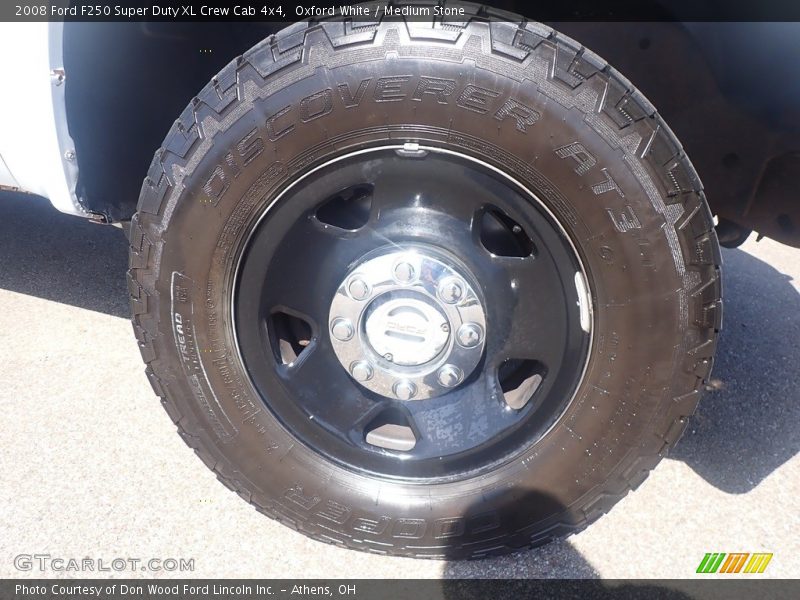 Oxford White / Medium Stone 2008 Ford F250 Super Duty XL Crew Cab 4x4