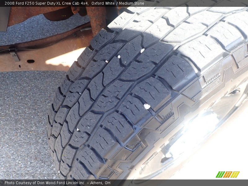 Oxford White / Medium Stone 2008 Ford F250 Super Duty XL Crew Cab 4x4