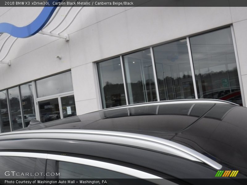 Carbon Black Metallic / Canberra Beige/Black 2018 BMW X3 xDrive30i