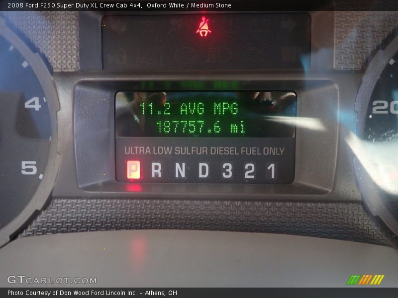 Oxford White / Medium Stone 2008 Ford F250 Super Duty XL Crew Cab 4x4