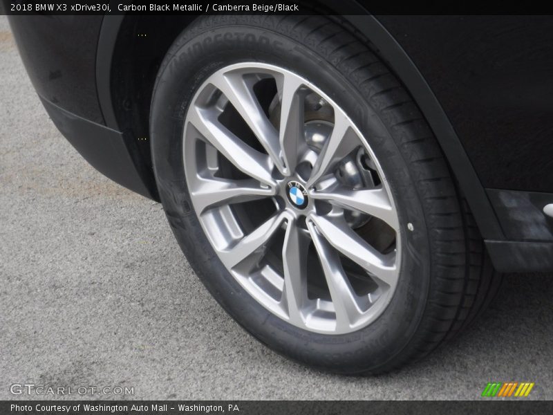 Carbon Black Metallic / Canberra Beige/Black 2018 BMW X3 xDrive30i