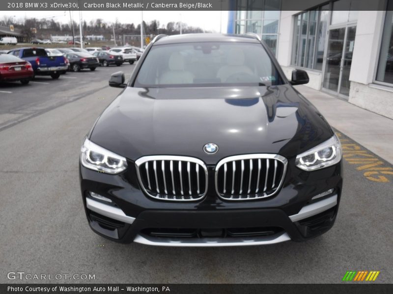 Carbon Black Metallic / Canberra Beige/Black 2018 BMW X3 xDrive30i