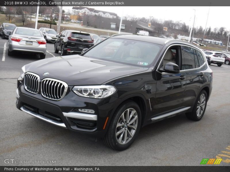 Carbon Black Metallic / Canberra Beige/Black 2018 BMW X3 xDrive30i