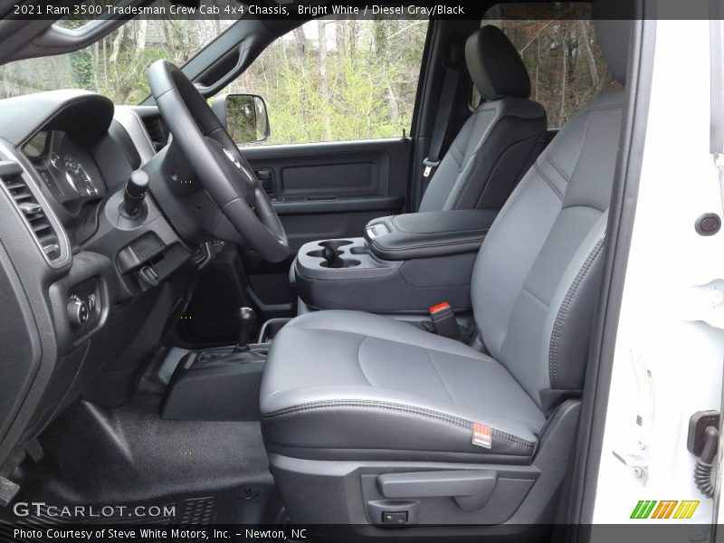 Bright White / Diesel Gray/Black 2021 Ram 3500 Tradesman Crew Cab 4x4 Chassis
