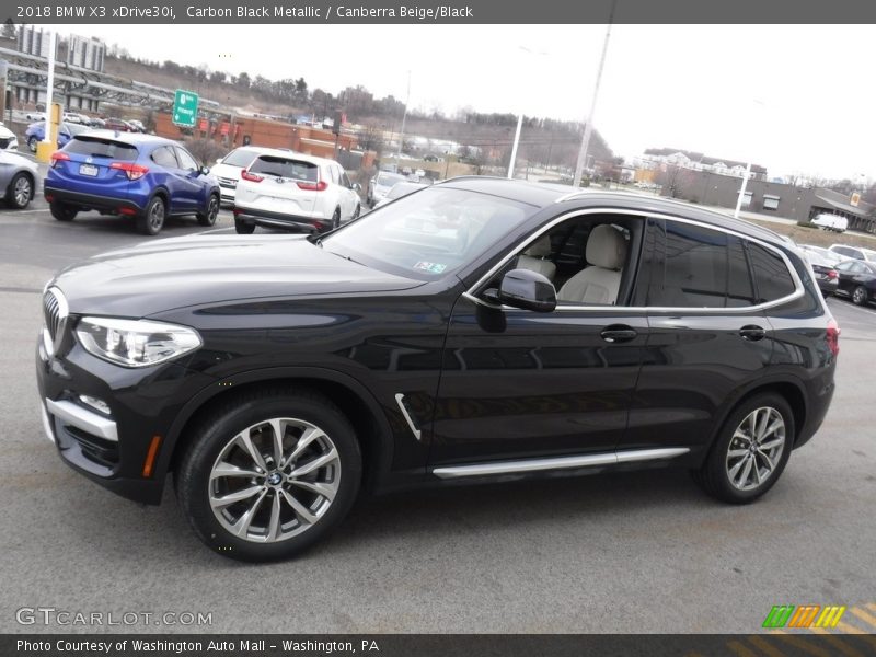 Carbon Black Metallic / Canberra Beige/Black 2018 BMW X3 xDrive30i