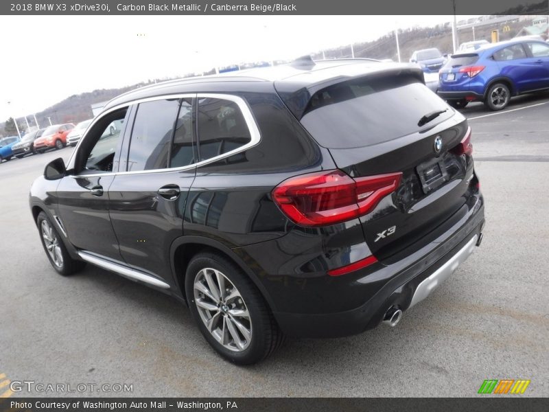 Carbon Black Metallic / Canberra Beige/Black 2018 BMW X3 xDrive30i