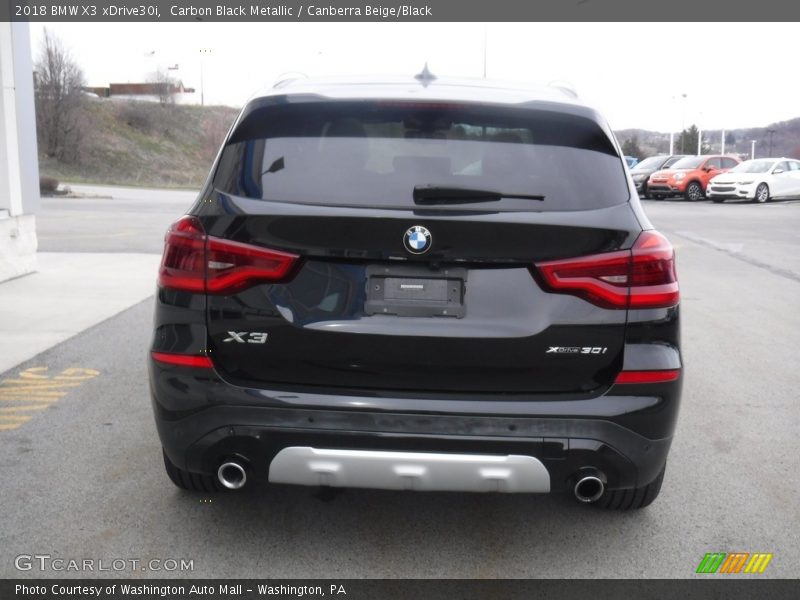 Carbon Black Metallic / Canberra Beige/Black 2018 BMW X3 xDrive30i