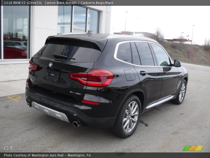 Carbon Black Metallic / Canberra Beige/Black 2018 BMW X3 xDrive30i