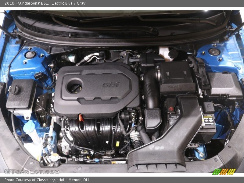 Electric Blue / Gray 2018 Hyundai Sonata SE