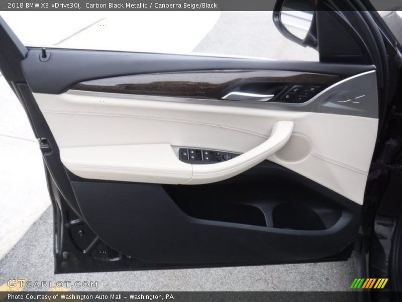 Carbon Black Metallic / Canberra Beige/Black 2018 BMW X3 xDrive30i