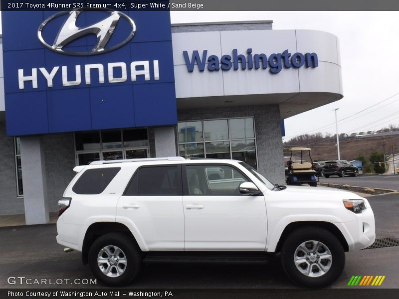 Super White / Sand Beige 2017 Toyota 4Runner SR5 Premium 4x4