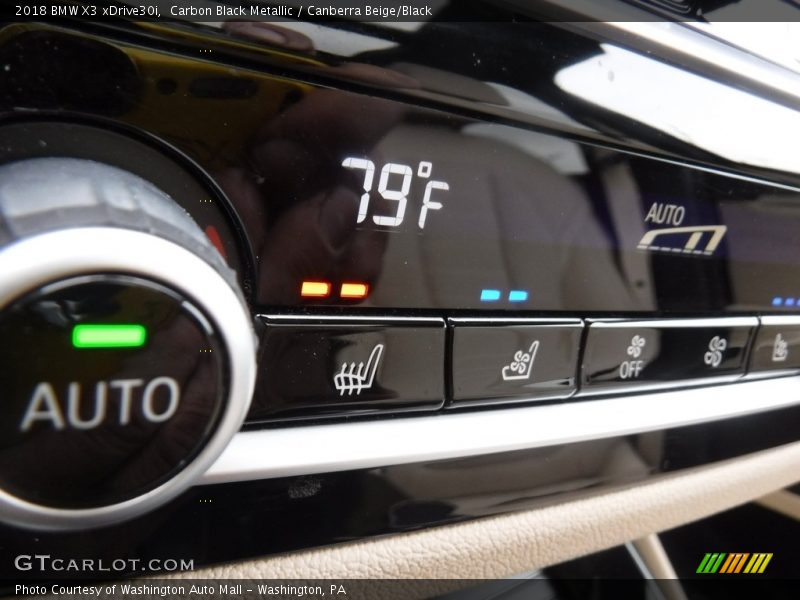Carbon Black Metallic / Canberra Beige/Black 2018 BMW X3 xDrive30i