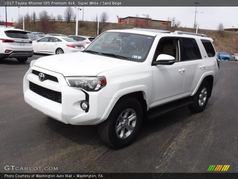 Super White / Sand Beige 2017 Toyota 4Runner SR5 Premium 4x4