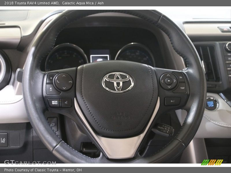 Galactic Aqua Mica / Ash 2018 Toyota RAV4 Limited AWD