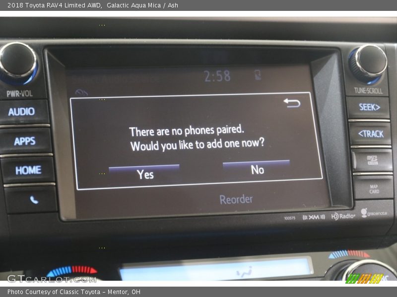 Galactic Aqua Mica / Ash 2018 Toyota RAV4 Limited AWD