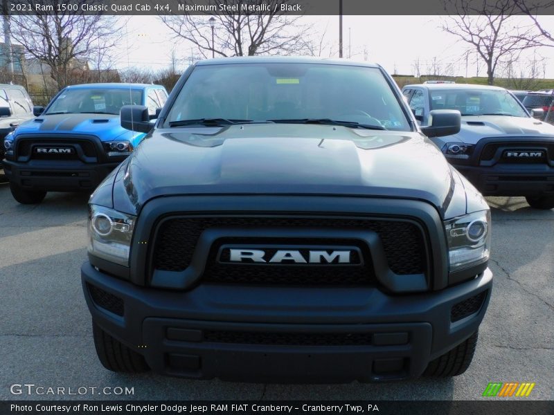 Maximum Steel Metallic / Black 2021 Ram 1500 Classic Quad Cab 4x4