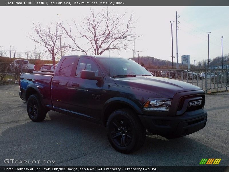 Maximum Steel Metallic / Black 2021 Ram 1500 Classic Quad Cab 4x4