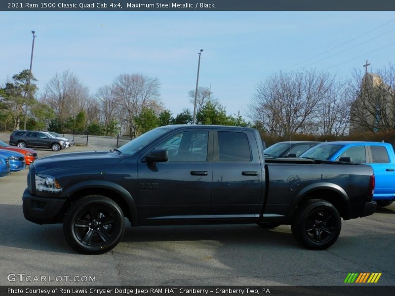 Maximum Steel Metallic / Black 2021 Ram 1500 Classic Quad Cab 4x4