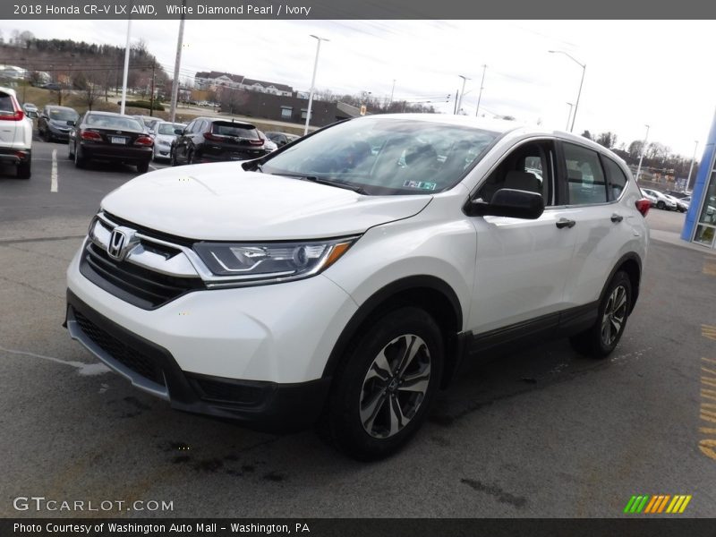 White Diamond Pearl / Ivory 2018 Honda CR-V LX AWD