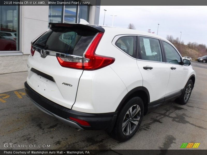 White Diamond Pearl / Ivory 2018 Honda CR-V LX AWD
