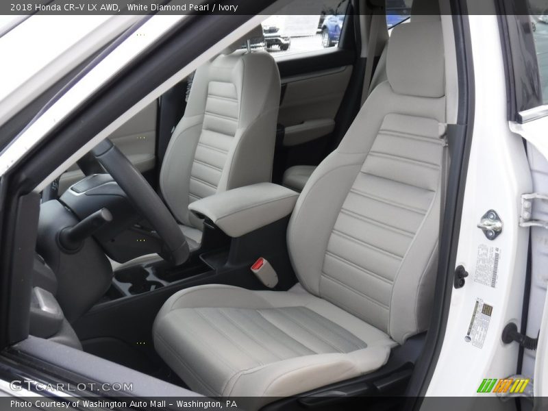 White Diamond Pearl / Ivory 2018 Honda CR-V LX AWD